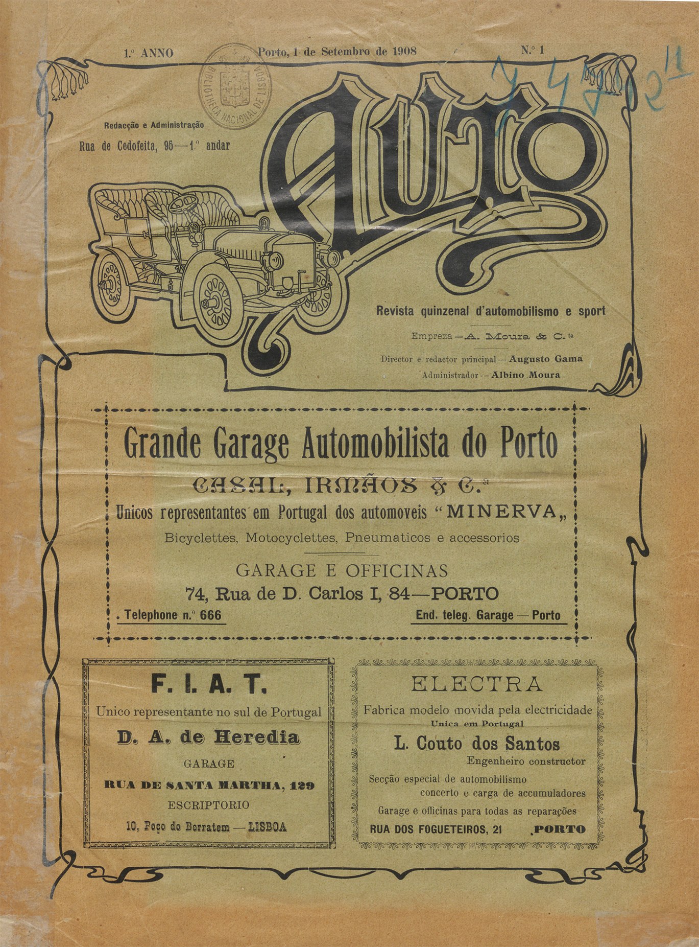 Alter Buchumschlag mit einer Illustration eines klassischen Autos mit Glanzlack und fetter Schrift auf altem Papier.