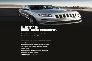 Ein Auto mit darunter bearbeiteten Textzitaten.