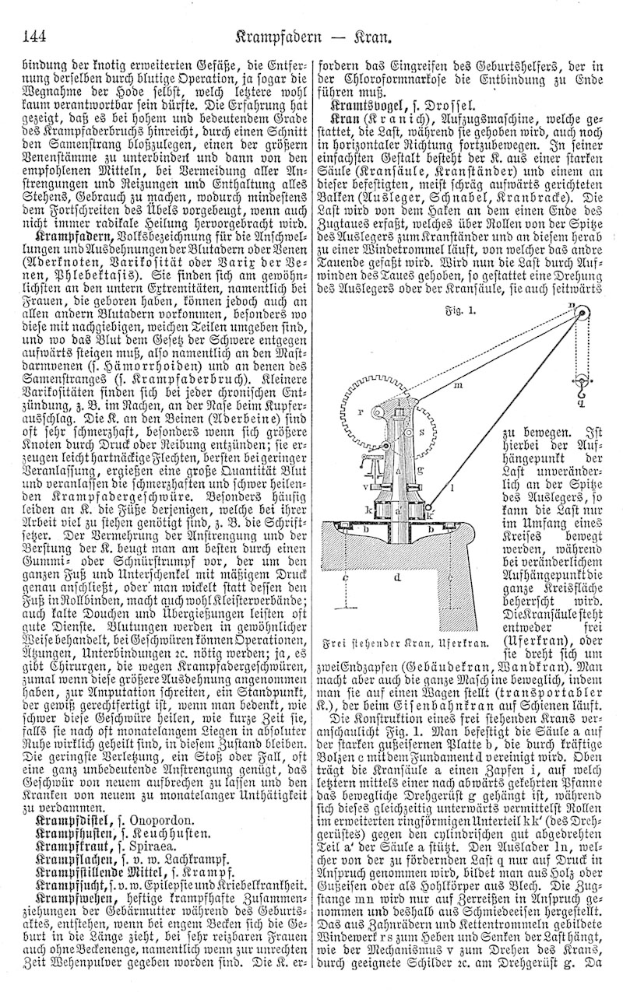 Seite aus einem Buch, die eine Zeichnung einer Maschine zeigt, neben dem Text "Deutsches Patent 114,000,000" auf der rechten Seite.